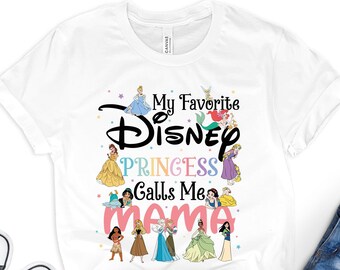 Custom Disney Princess Mama Shirt, Mother's Day Gift