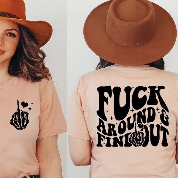 Fuck Around Find Out Shirt, Middle Finger Shirt, Humor Gift, Middle Finger Pocket Shirt, Skeleton Fuck Shirt, Skeleton Pocket Shirt Gift