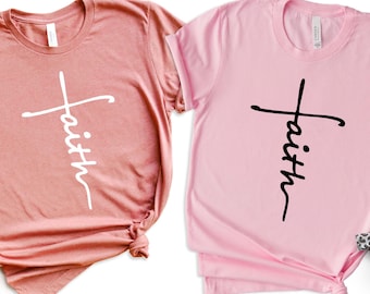 Faith Cross Graphic Tee, Christian Shirt