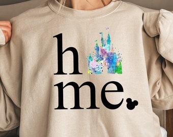 Home Disney Castle Hoodie, Disneyland Family Sweatshirt