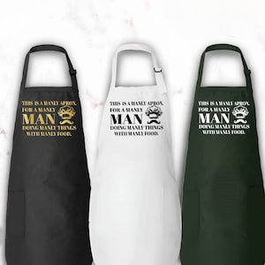 Funny Apron for Men, Baking Apron for Men, Dad Apron,Father&#39;s Day Gift,Grilling Apron,BBQ Apron for Men,Chef Gift,Cooking Apron With a Quote