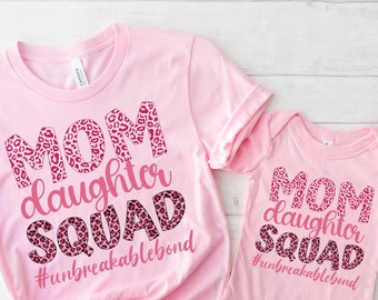 Mommy and Me Matching Shirt, Mother Daughter Squad Gift
