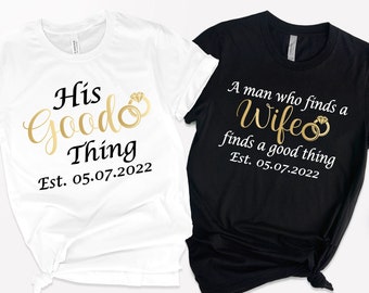 Matching Christian Couple T-Shirts, Wedding Anniversary Gift