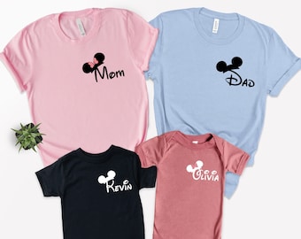 Custom Disney Family Matching Shirts, Disneyland Vacation Tee