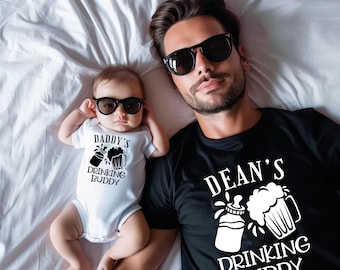 Drinking Buddies Matching Shirt Set, Funny Father's Day Gift
