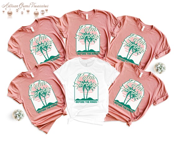 Palm Springs Bachelorette Party Shirts, Sun Sand Beach Bride Gift