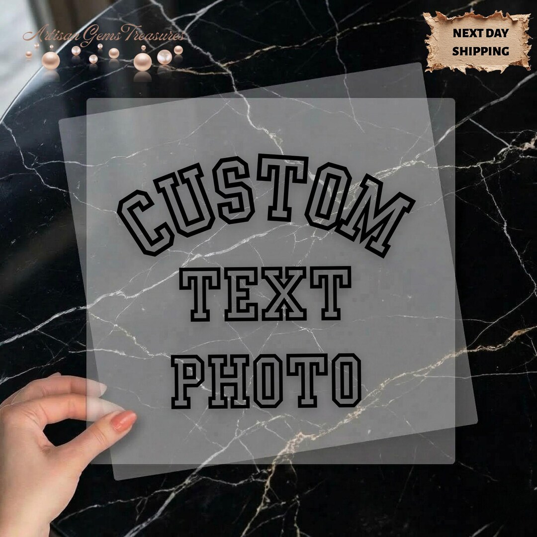Custom Photo or Logo Heat Transfer | Personalized Shirt Transfer ...