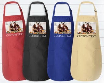 Custom Photo Apron – Personalized Gift for Chef, Mom or Dad