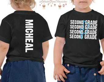 Personalized Back to School Shirt, Custom Name & Grade, School Outfit