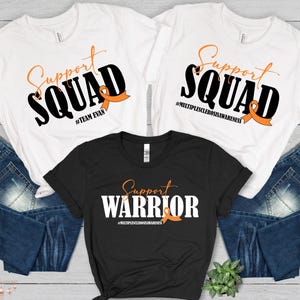 MS Awareness Team Shirt, Multiple Sclerosis Group Shirt, MS Warrior Tee, Support Squad MS Shirt,  Personalized Her Fight is Our Fight Shirt