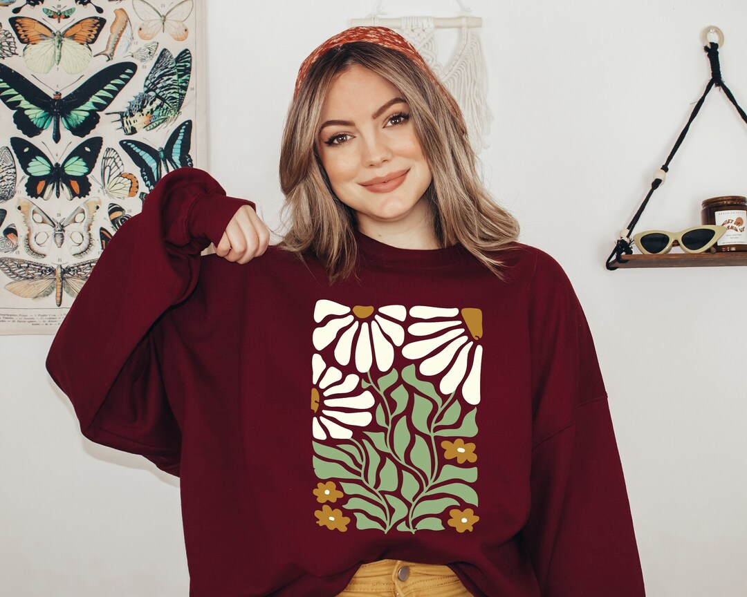 Abstract Flower Hippie Women's Sweatshirt