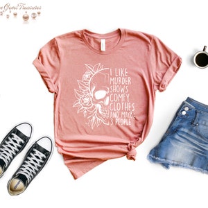 Murder Shows Comfy Clothes T-Shirt, True Crime Gift image 2