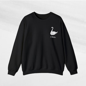 Moletom Cisne Branco com Odette do Swan Lake Ballet – Presente para Professores de Dança – Presente para Amantes do Balé – Bailarina Bunhead Manga Longa
