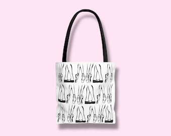 Ballerina Pointe Shoe Tote Bag | Ballet Dance Gift