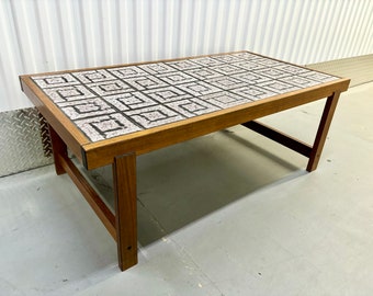 Danish Rosewood Tile Top Coffee Table