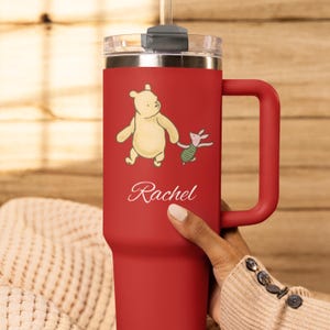Winnie the Pooh Personalized Travel Mug - Ideal for Work, Travel, and Special Occasions