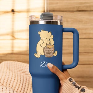 Winnie the Pooh Personalized Travel Mug - Ideal for Work, Travel, and Special Occasions