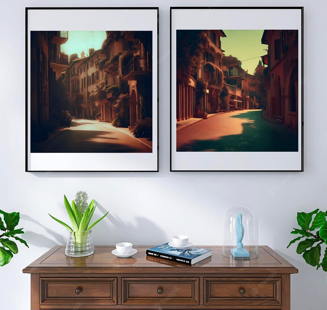 Street View Decor italy Wall Art Street View Wall Etsy