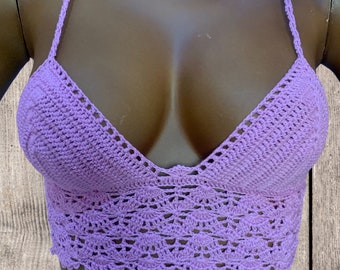 Top a crochet hecho a mano