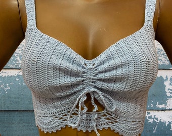 Top a crochet hecho a mano