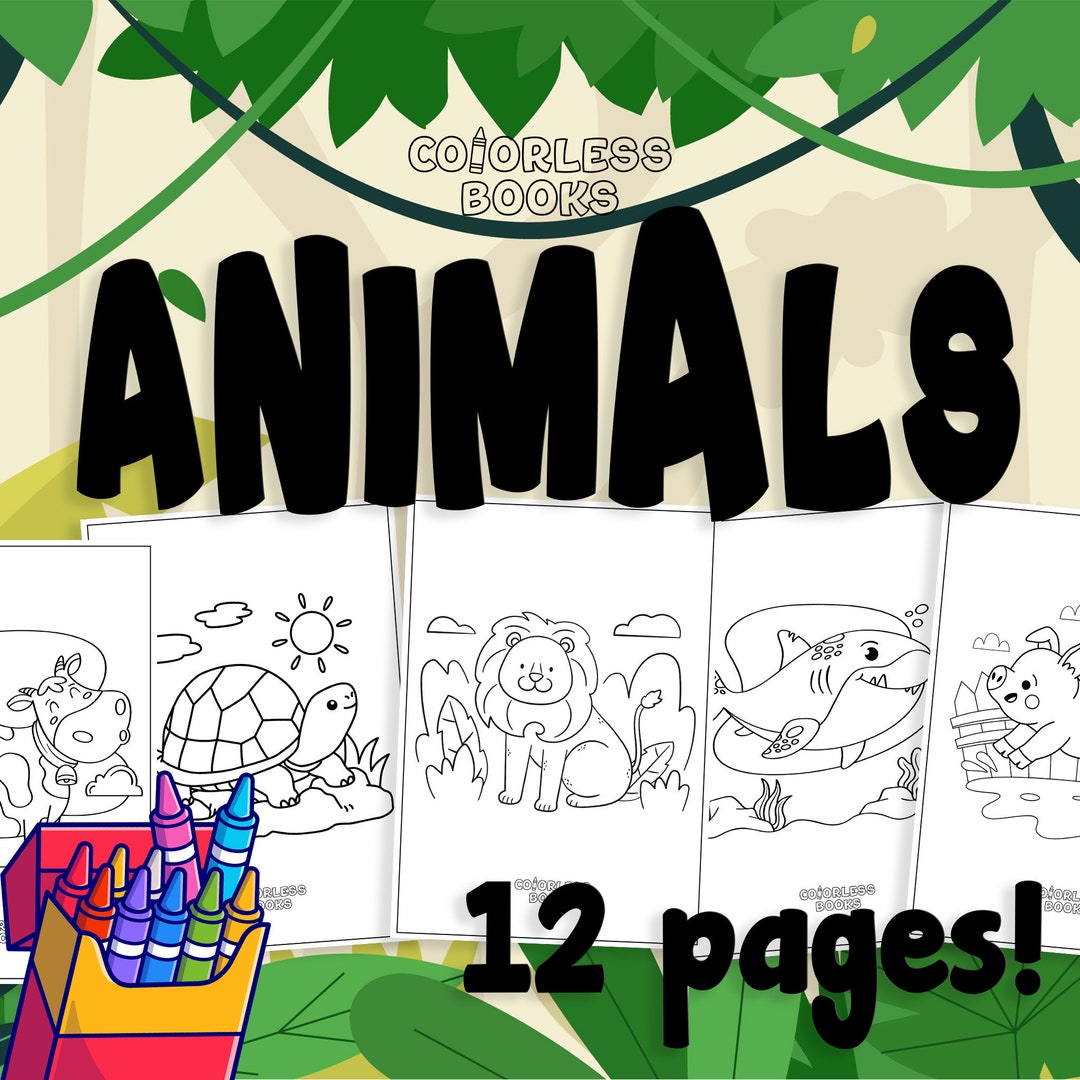 Printable Animals Coloring Pages for Kids, Coloring Pages for Toddler ...
