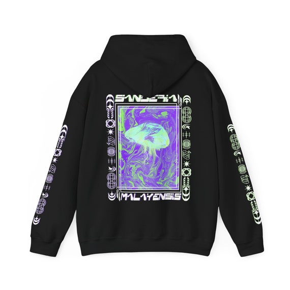 Oversized Goth Print Hoodie, Long Sleeve, Y2K Top, Goth Hoodie, Embroidery Hoodie, Harajuku, Oversized Pullover, Y2K Grunge, Korean Fashion