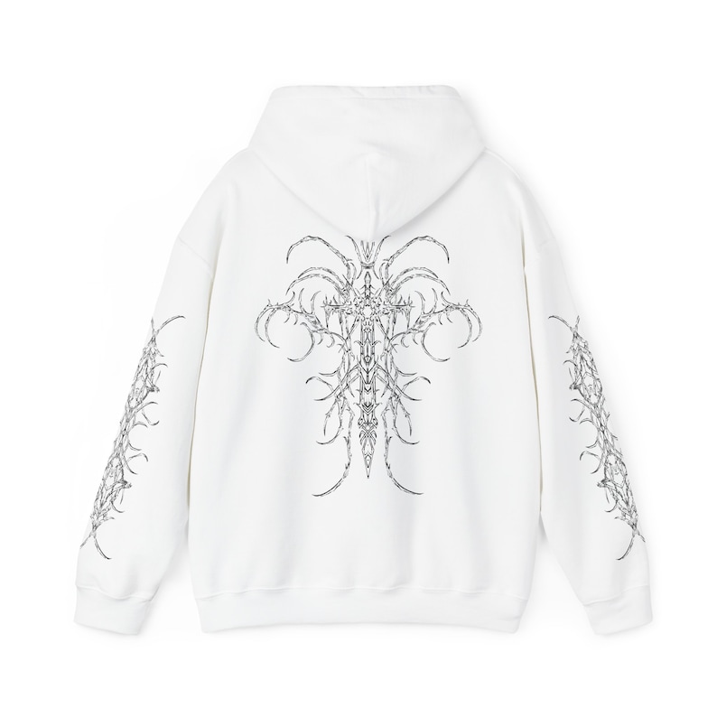 Felpa con cappuccio Cyber Sigilism Emo goth Edgy deathcore abbigliamento gotico giacca in metallo pesante camicia maglietta satanico cyberpunk alt alternativa immagine 1