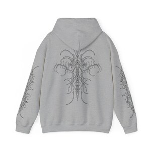 Felpa con cappuccio Cyber Sigilism Emo goth Edgy deathcore abbigliamento gotico giacca in metallo pesante camicia maglietta satanico cyberpunk alt alternativa immagine 4
