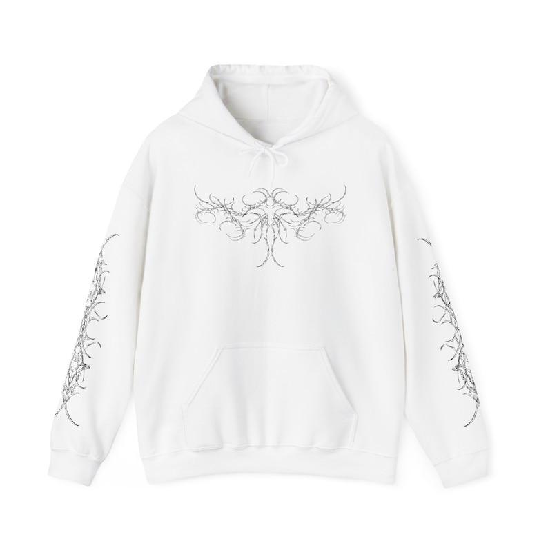 Felpa con cappuccio Cyber Sigilism Emo goth Edgy deathcore abbigliamento gotico giacca in metallo pesante camicia maglietta satanico cyberpunk alt alternativa immagine 2