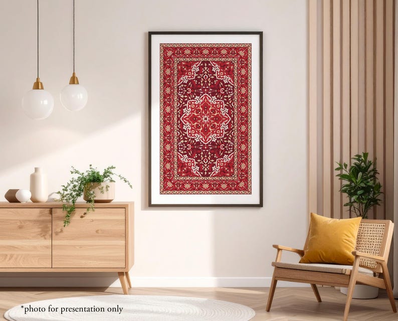 Persian Rug Pattern. Oriental Carpet SVG Vector. Moroccan, Arabic Rug ...