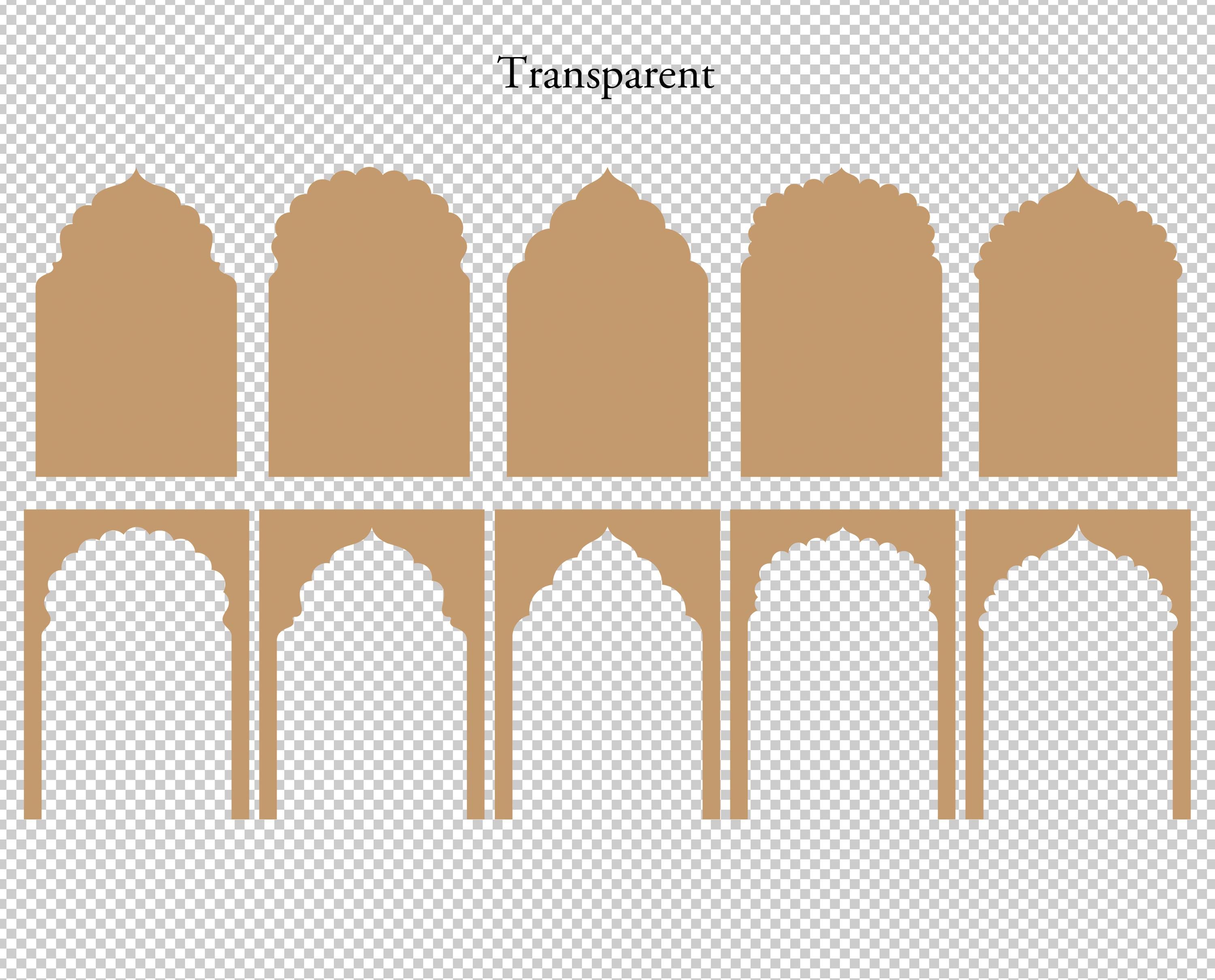 Indian Arches Digital Bundle. Moroccan Vector Arches. SVG Oriental Cut ...