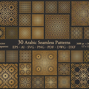 Orientalny, bezszwowy wzór cyfrowy. Arabski ornament girih. Marokański bezkres. Pliki wektorowe PNG, DXF, SVG. Tło śródziemnomorskie. Do druku.