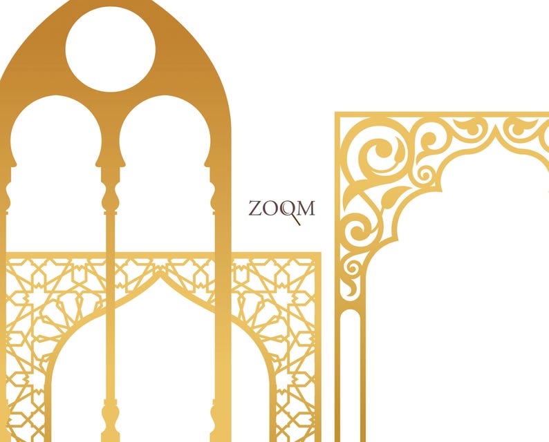 Arabian Arches Digital Bundle. Moroccan Vector Arches. SVG Arabic Cut ...