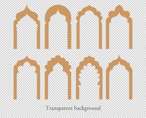 Oriental Arabic Arches Digital Bundle. Moroccan Vector Arch. SVG