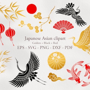 アジアの svg クリップアート。日本のベクター アイテム。日本の祭り。日本の svg。アジアの伝統。日本の PNG。アジアのカット ファイル。日本のコウノトリ。桜