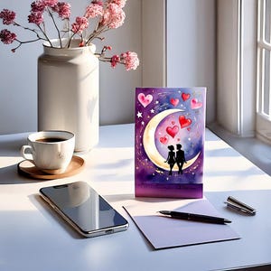 Biglietto di San Valentino stampabile / Regalo per lei / Biglietto personalizzato / Ti amo / Biglietto di anniversario / Regalo per lui / Buon San Valentino