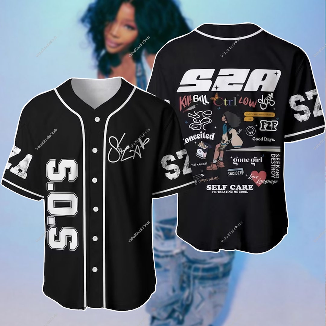 Personalized SZA Baseball Jersey SOS New Album Merch SZA - Etsy