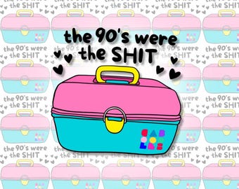 90s Nostalgia Sticker: Retro Vinyl Decal
