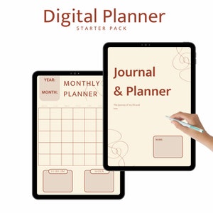 Digital Planner, Bullet Journal, BuJo, Undated, iPad Planner, Goodnotes Notability Planner, Simple, Minimalist
