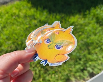 Green Tropical Bird - Monster Sticker