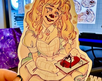 Love Language - HOMEMADE & HANDCUT Clown Sticker