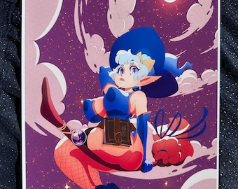 NIGHT FLIGHT - Glossy Art Print