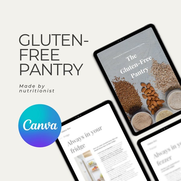 The Gluten-free Pantry + Printable groceries list = for easier shopping and balanced meals