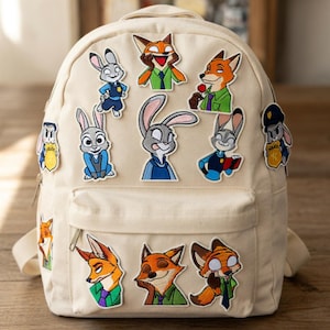 Zootopia Judy Hopps and Nick Wilde Embroidery Patch Iron On Sew On Disney Inspired Patch for Jackets Bags image 3