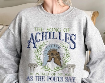 Sweat-shirt Chanson d’Achille, cadeau LGBT Booklover, sweat-shirt mythologie grecque, chemise Achille Patroclus, cadeau bookish pour son PA171