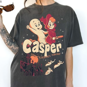 Comfort Colors® Limited Halloween Casper Graphic Shirt, Funny Casper The Friendly Ghost Movie Tee, Trick Or Treat,Gift For Men Women PSD343