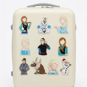 Parches bordados de Elsa, Anna, Olaf, Kristoff y Sven inspirados en Frozen. Parches termoadhesivos o para coser en chaquetas y bolsos.