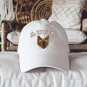 Custom Pet Photo Caps Personalized Picture Hat for Men and Women,Custom Print Hat with Your Logo , Unique Gift Idea，Pet Portrait Hat EHD17.C
