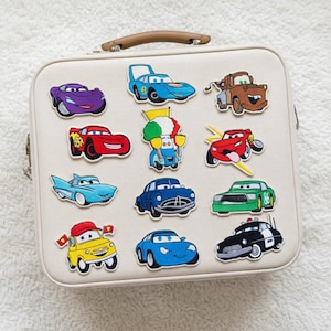 Disney Cars Inspired Embroidered Patch Set Iron On Cartoon Badge for Jacket Backpack Gift