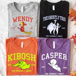 Comfort Colors® Halloween Casper Graphic Shirt, Funny Casper The Friendly Ghost Movie Shirt, Trick Or Treat,Gift For Men Women PSD346-349.DT
